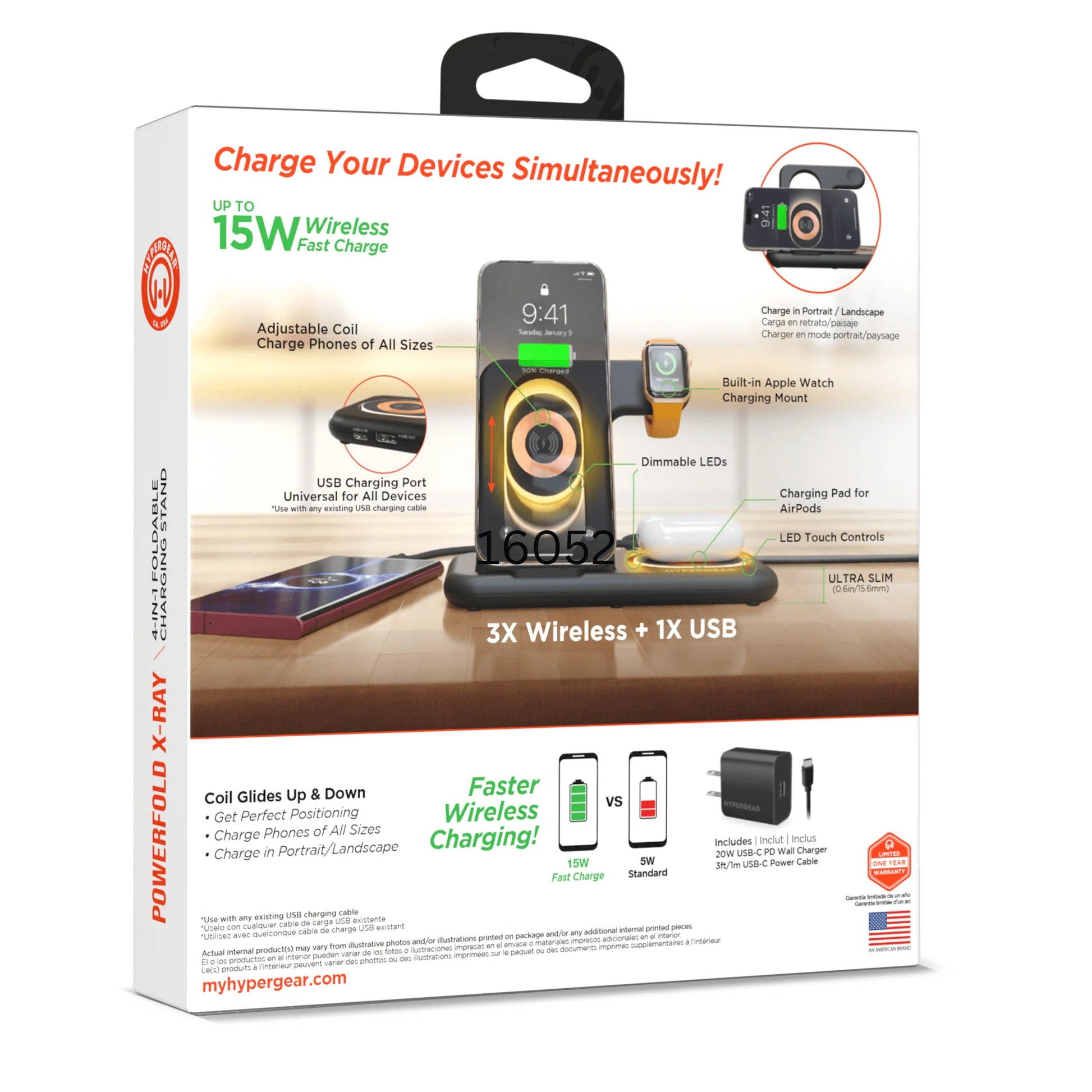 The Ultimate Apple Charging Station – Fast & Tangle-Free 4-in-1 Wireless Charger for iPhone, Apple Watch & AirPods.