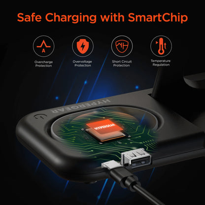 The Ultimate Apple Charging Station – Fast & Tangle-Free 4-in-1 Wireless Charger for iPhone, Apple Watch & AirPods.